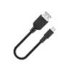 Przedłużacz Usb 2.0 A-micro B F/m 0,2m Czarny